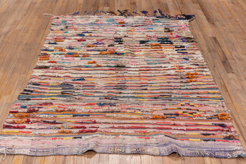 Vintage Rag Rug Area Rug (4' x 7')